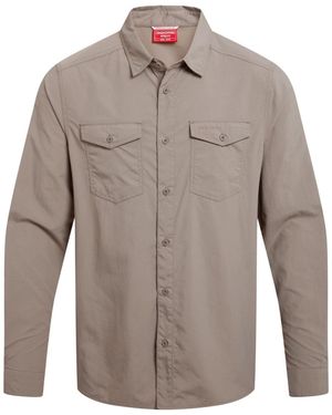 Craghoppers Shirt Loukkos Mixed Pebble - Grey