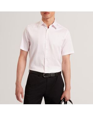 Ted Baker Slim Fit Circle Print Shirt - White