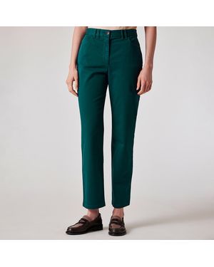 Paul Smith Forest Slim Crop Chino Trousers - Green