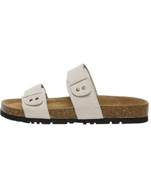 EVER AU Scarlet Leather Sandals - White