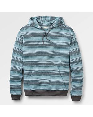 Passenger Stripe Loopback Relaxed Fit Hoodie - Blue
