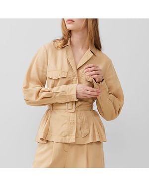 French Connection Belted Jacket - Natural