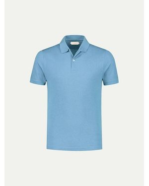 Aurélien Mid Pique Polo Shirt For - Blue