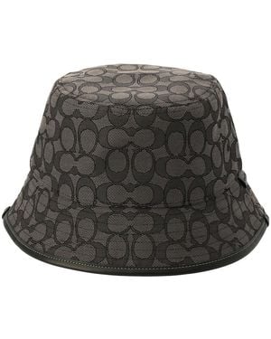 COACH Signature C Jacquard Bucket Hat M/L - Grey