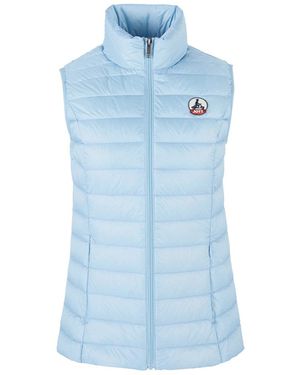 J.O.T.T Seda Down High Neck Gilet Plain - Blue