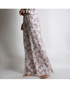 Passionata Printed Chloe Homewear Wide Trousers - Grey