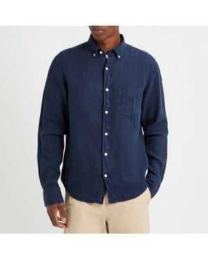 GANT Garment Dyed Linen Shirt - Blue