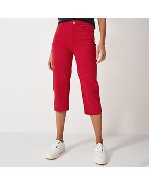 Crew Mia Crop Stretch Jeans - Red