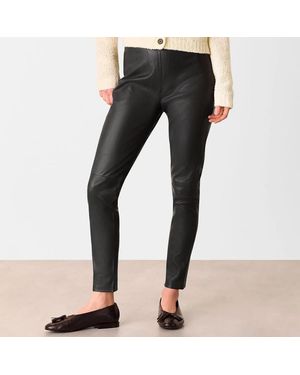 Whistles Stretch Leather Leggings - Black