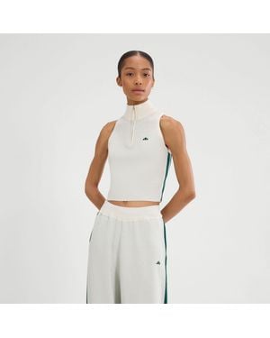 Ellesse Surista 1/4 Zip Top - White
