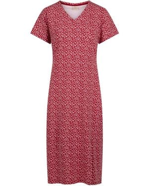 Trespass Midi Dress Lula Cotton Claret - Red