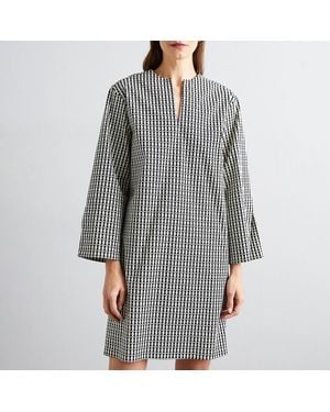 By Malene Birger Lattiena Printed Midi Dress - Black