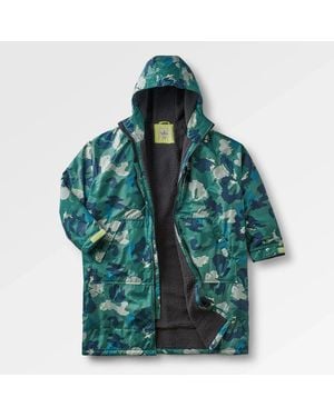 Passenger Waves Sherpa Lined Changing Robe - Green