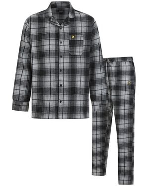 Lyle & Scott Julian/ Check Loungewear - Black