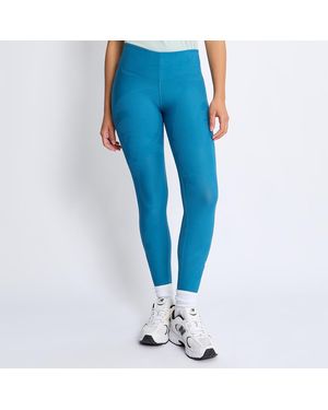 Reebok Ribbed High-Rise Training Leggings - Blue