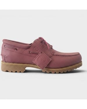 Timberland Highsnobiety 3-Eye Lug Boat Shoe Full Grain Dark - Red