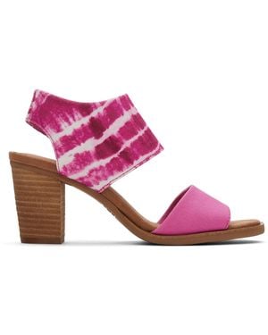 TOMS Majorca Cutout Heeled Sandal - Pink