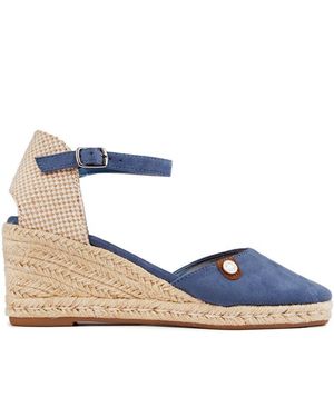 Refresh Rope Wedge Sandals - Blue