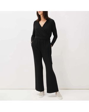 Phase Eight Zarra Wrap Jersey Jumpsuit - Black
