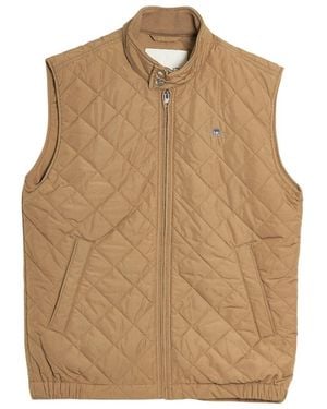 GANT Quilted Windcheater Vest - Natural