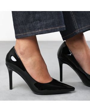 Where's That From 'Mireille Patent Wide-Fit Stiletto Heels - Black