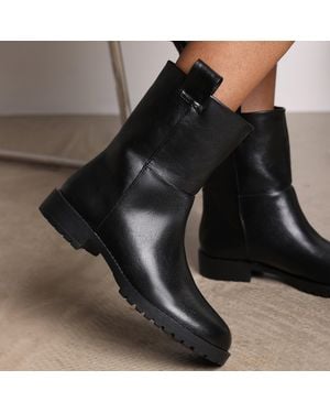 Where's That From 'Delta Grain Mid Calf Boots - Black