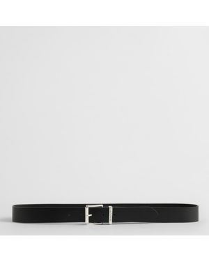 GANT Logo Leather Belt - Black