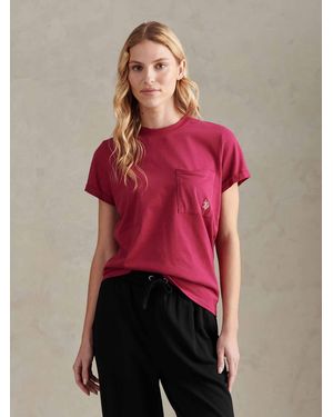 U.S. POLO ASSN. U. Polo Assn. Fuchsia Patch Pocket Cotton T-Shirt - Red
