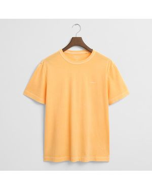 GANT Sunfaded Cotton T-Shirt - Orange