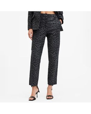 AllSaints Aurora Leopard Trousers - Blue