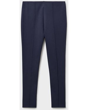Crew Ponte Slim Leg Trouser - Blue