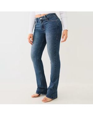 TRUE RELIGION Dark Billie Straight Stretch Jeans - Blue