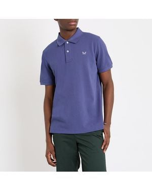 Crew Cobalt Melbury Cotton Polo Shirt - Purple