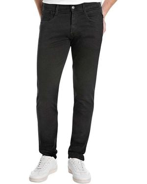 Replay Anbass Powerstretch Slim Jeans - Black