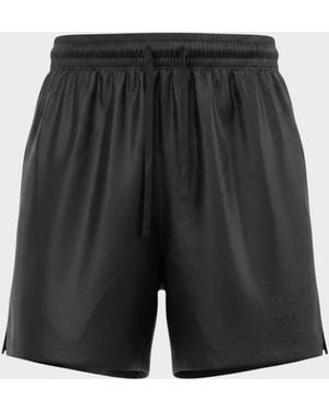 GALLERY DEPT. Chateau Logo Silk Shorts - Black