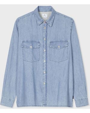 Paul Smith Light Casual Denim Shirt - Blue