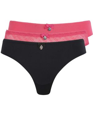 Ted Baker 3 Pack Mesh And Lace Brief - Red