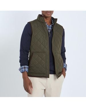 Joules Khaki Maynard Quilted Gilet - Green