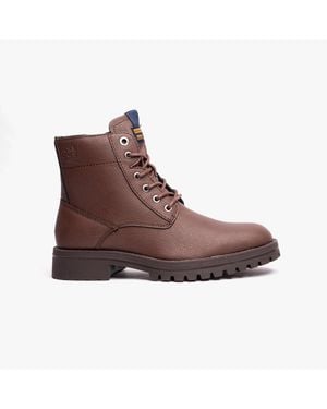 Jack & Jones Jfwbernie Ankle Combat Boots - Brown