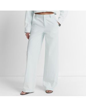 Vince Pale Washed Wide Leg Trouser - Blue