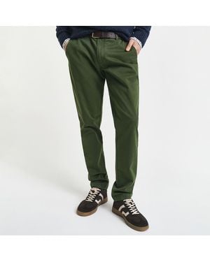 GANT Slim Comfort Super Chino Trousers - Green
