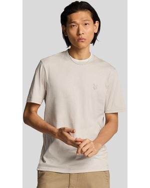 Lyle & Scott Superfine Cotton Tipped T-Shirt - Grey