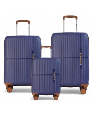 Infinity Luggage Newcom Hard Shell Strong Suitcase - Blue