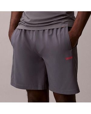 Calvin Klein Wicking Quick-Dry Performance Gym Shorts - Blue