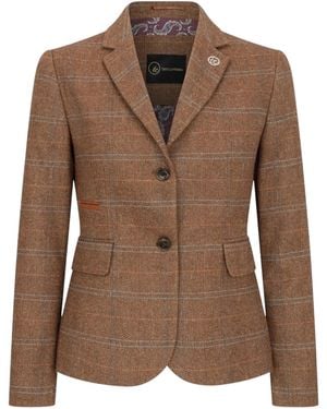 TruClothing Oak Tailored Fit Tweed Blazer - Brown