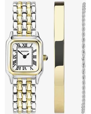 Sekonda Monica Two Colour Watch Gift Set 49039 - White