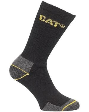 Caterpillar 3 Pack Work Socks - Black