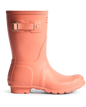 HUNTER Terracotta Original Short Boot - Pink