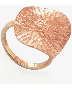 Sarah Alexandra Rose Ember Medallion Ring - White