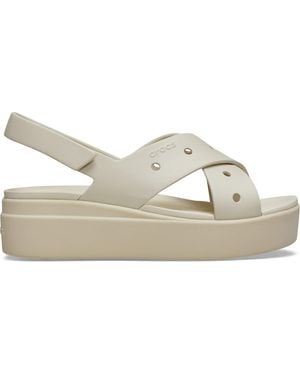 Crocs™ Brooklyn 4U Cross Strap Sandal - White